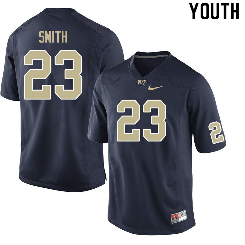 Youth #23 Leslie Smith Pitt Panthers College Football Jerseys Sale-Navy